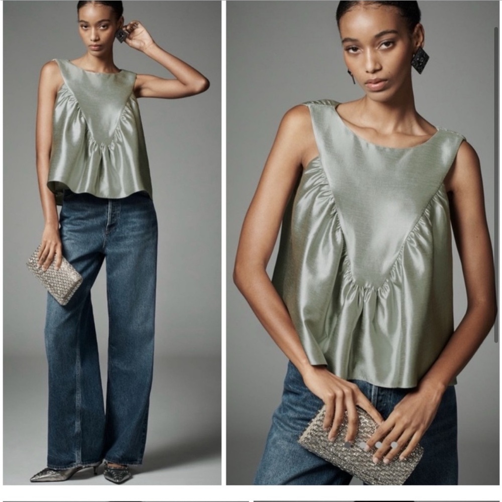 NWOT Mare Mare Silver Sleeveless Top